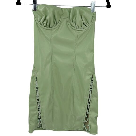 Camila Coelho Revolve Sage Mini Dress Seafoam Green NWT XS - Picture 5 of 11